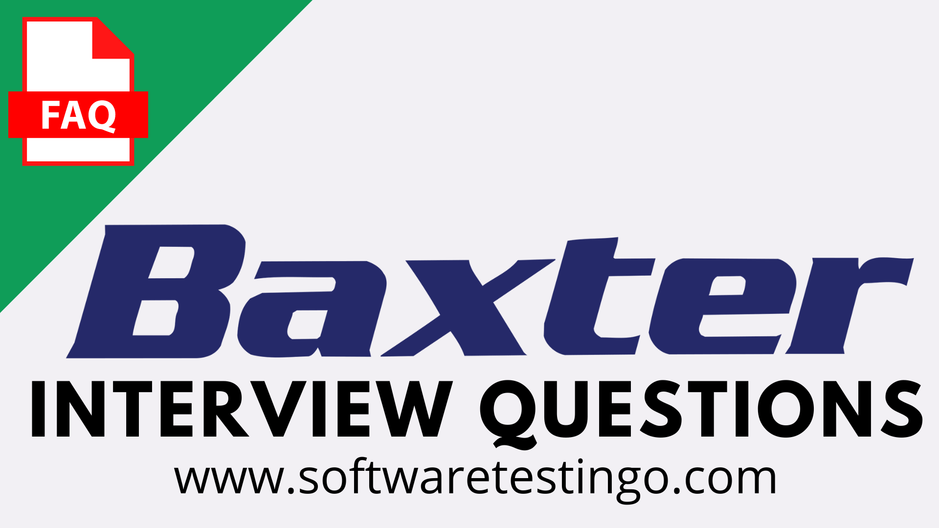 Baxter International Inc Interview Questions