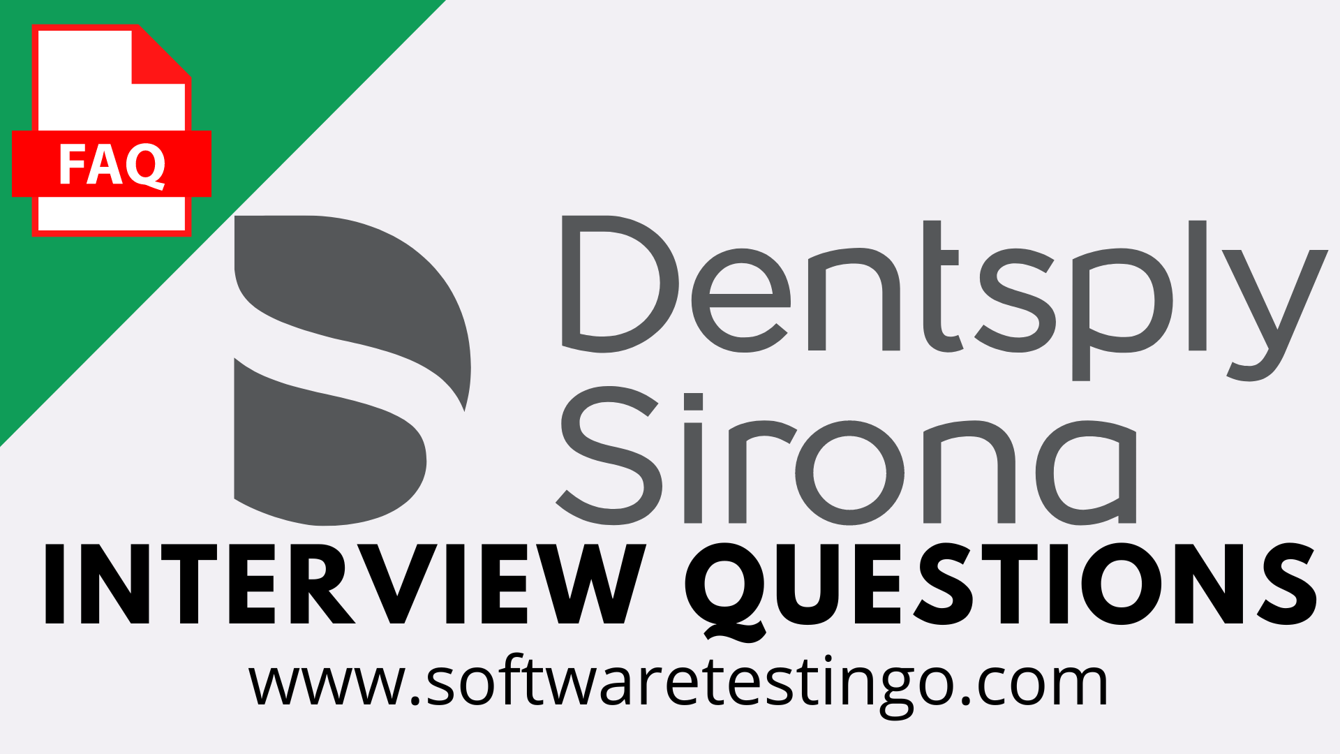 Dentsply Sirona Inc Interview Questions