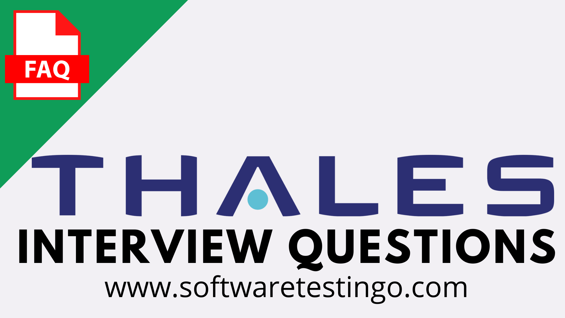 Thales Interview Questions