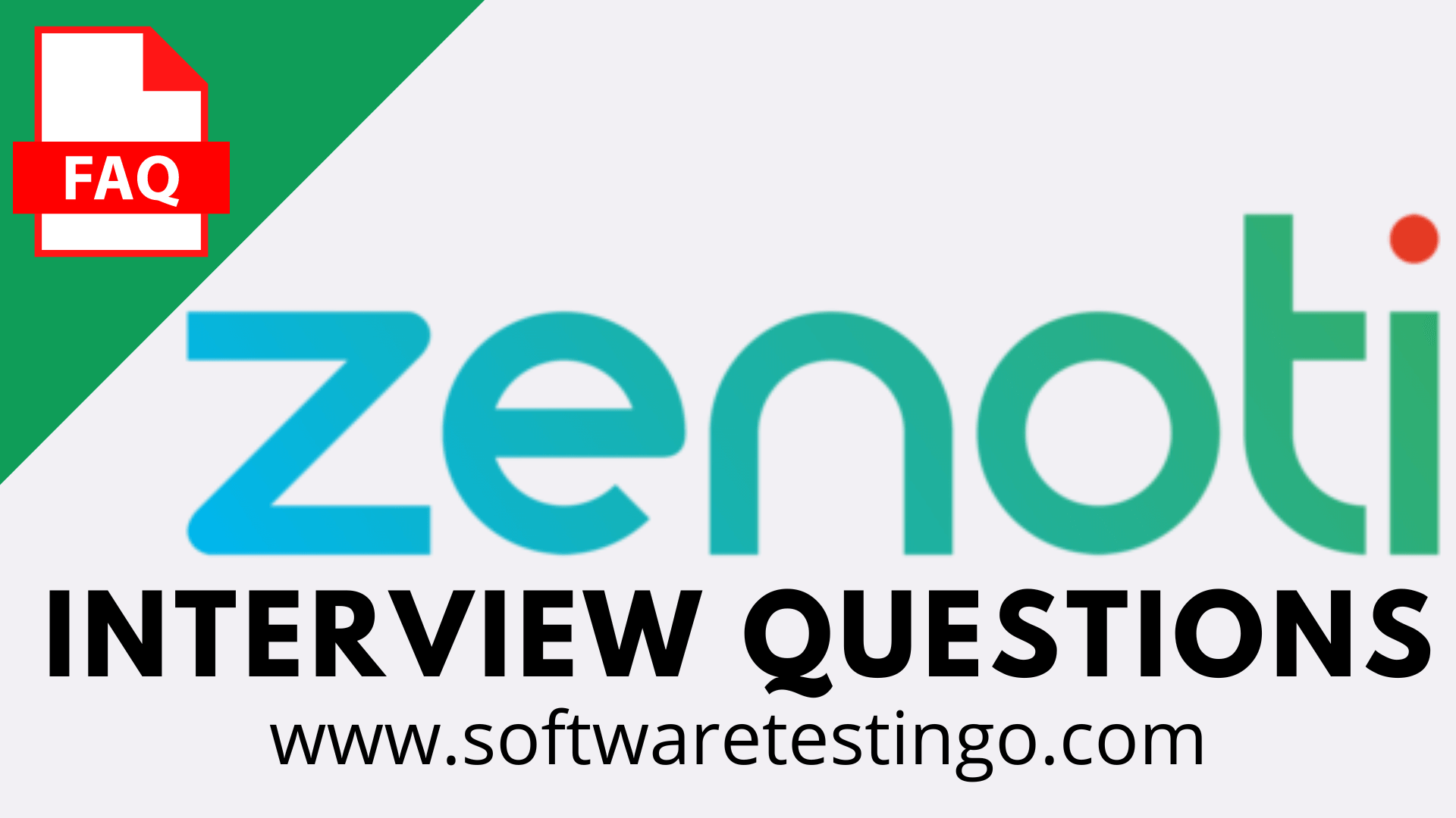 Zenoti Interview Questions
