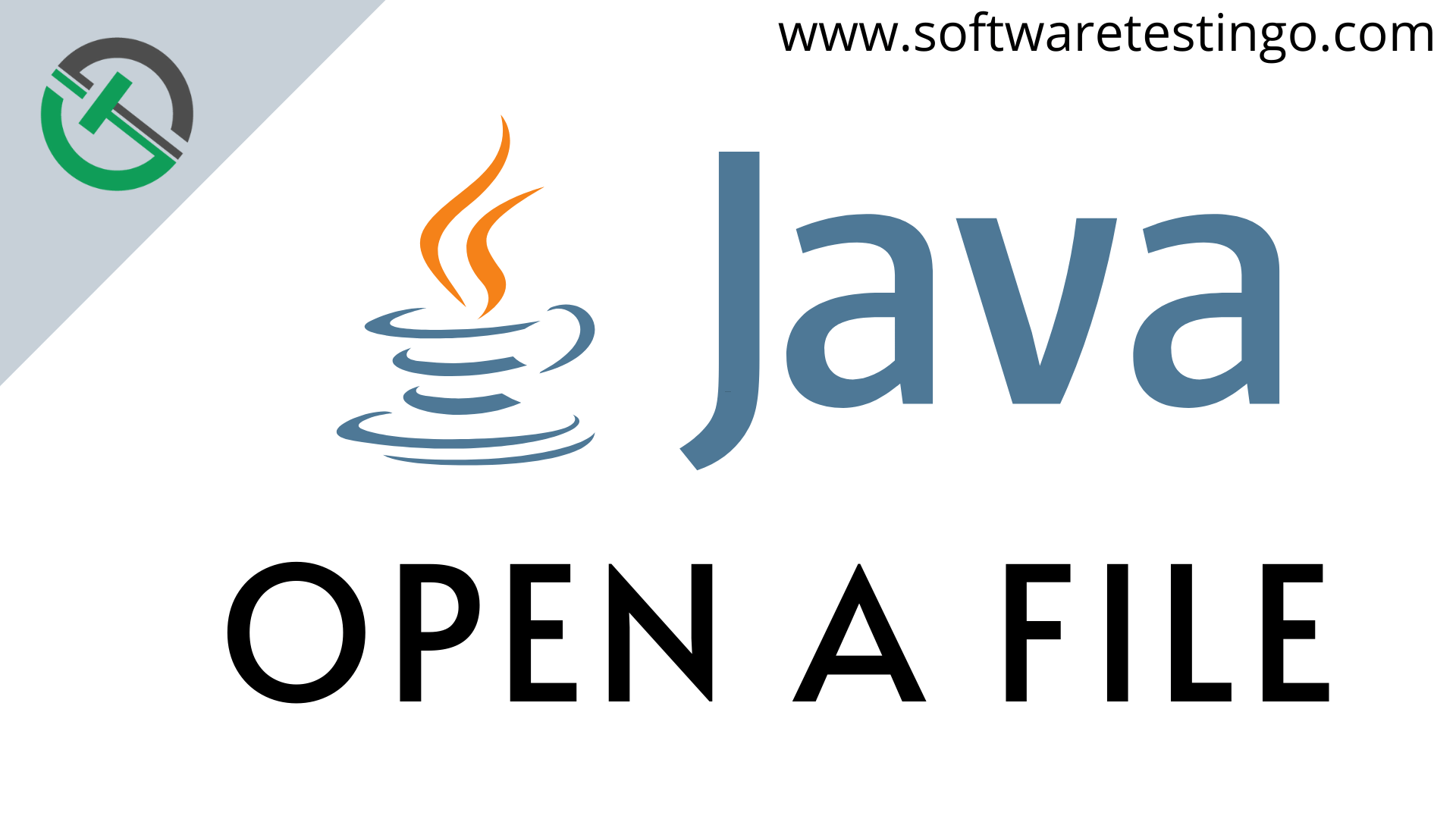 Open a File With Java