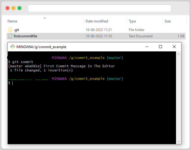 Git Commit Command List 12 After Closing The editor