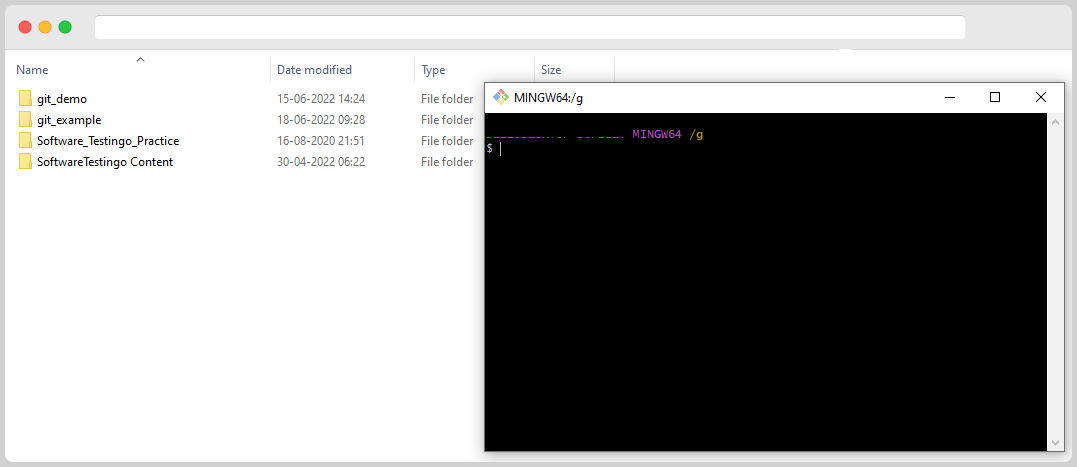 Git Commit Command List 1 Before Creating Mkdir