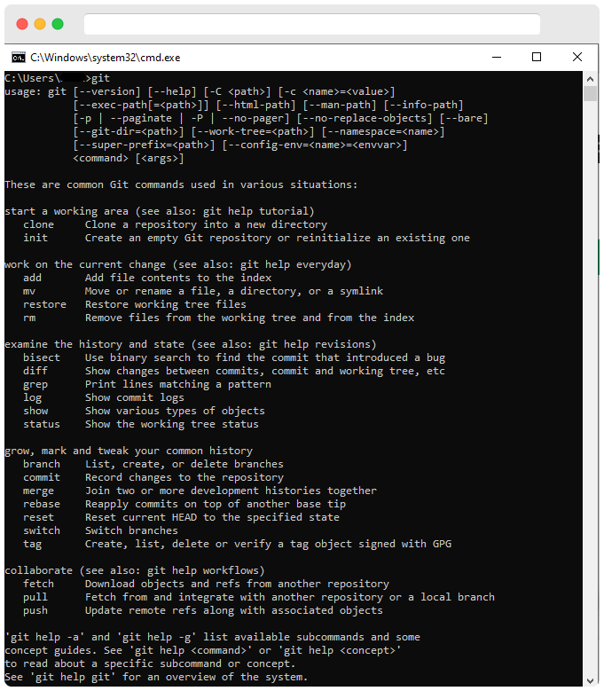 Check GIt Install In Command Prompt