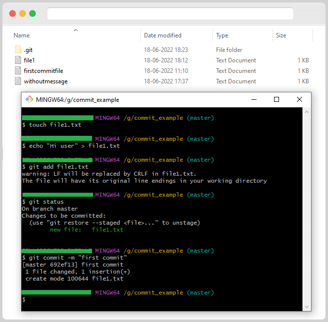 Git Commit Command List 17 First Time Commit