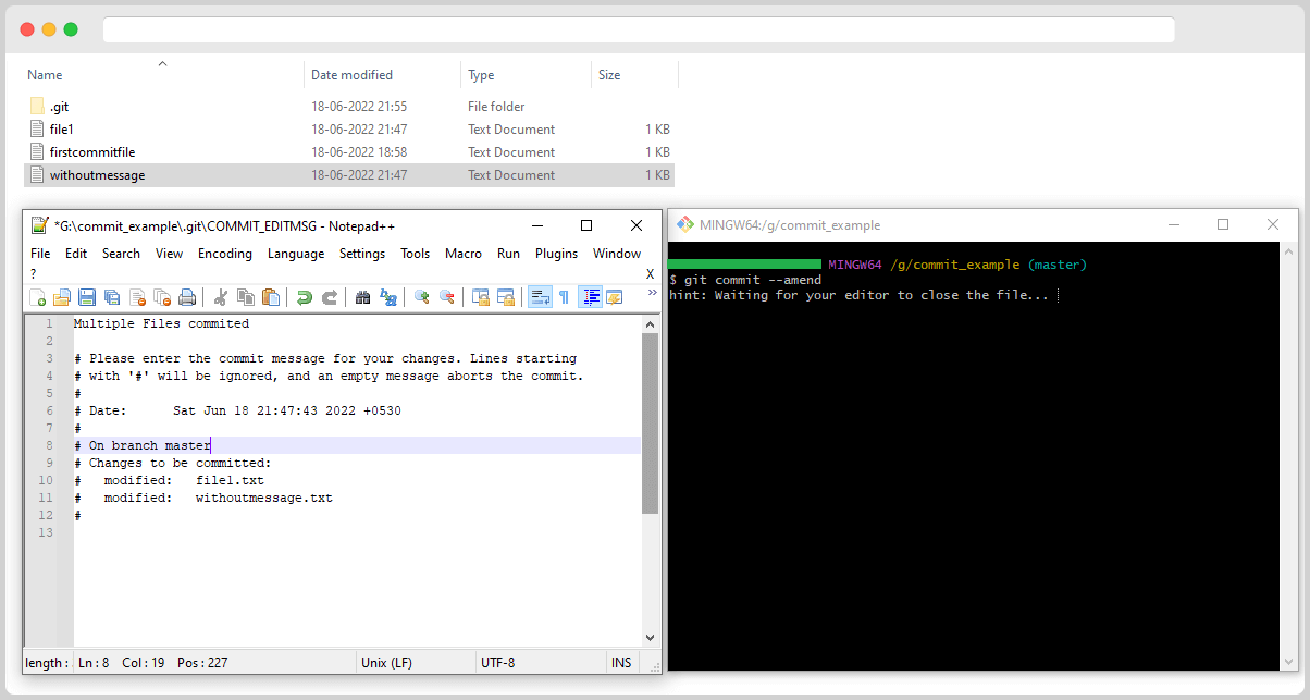 Git Commit Command List 25 For Multiple Missed Files Commit