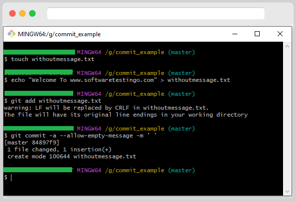 Git Commit Command List 16 Git Commit Command for Commit with out Message