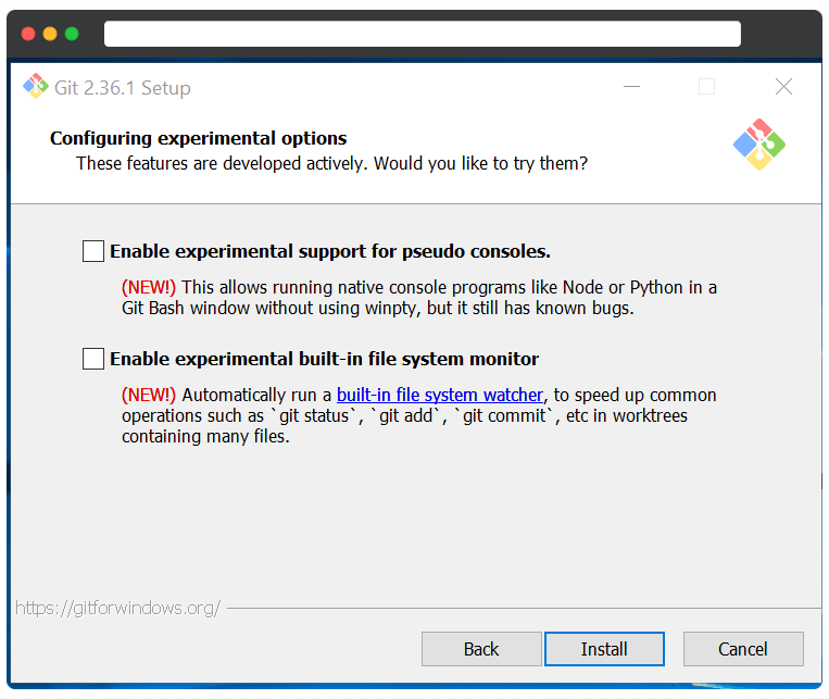 Install Git On Windows 21 Install GIT on Windows 11(Configuring Experimental)