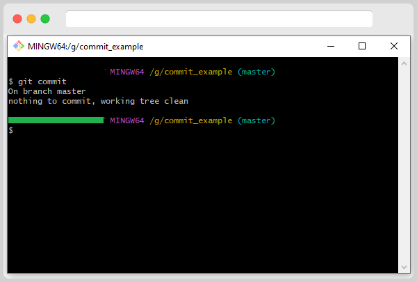 Git Commit Command List 13 When Nothing To Commit