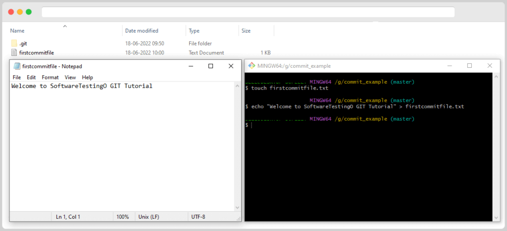 Write Into the File Using the echo command