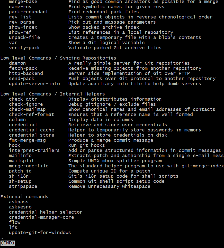 Git Log Command 4 Git Help End