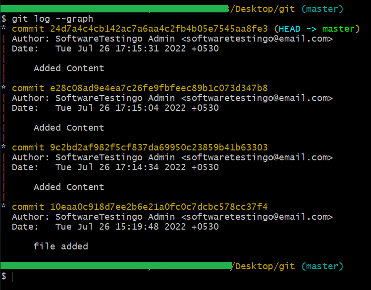 Git Log Graph