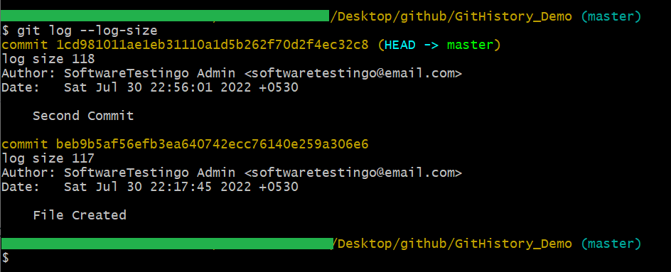 Git History Command 13