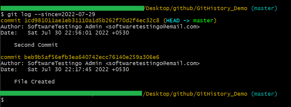 Git History Command 7