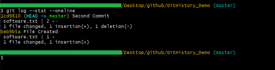 Git History Command File Commits Branch With Example 2023