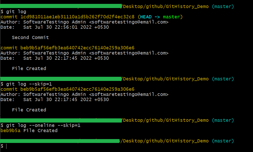 Git History Command 8