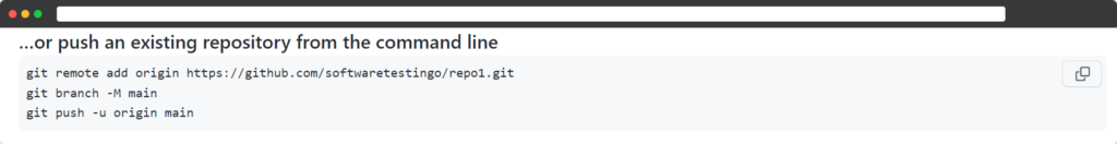 Git Remote Command 1