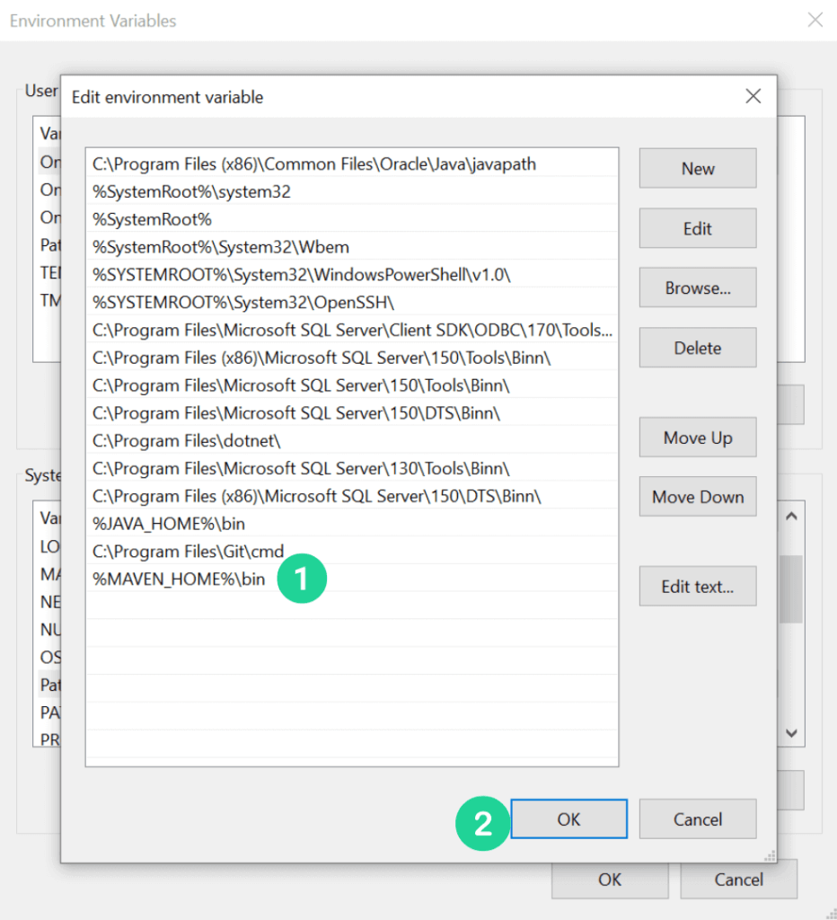 Maven Path System Variable Added To Path Variable