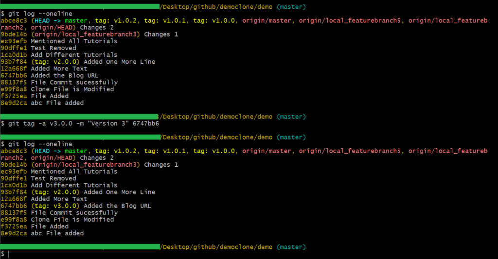 Git Tag Command 6