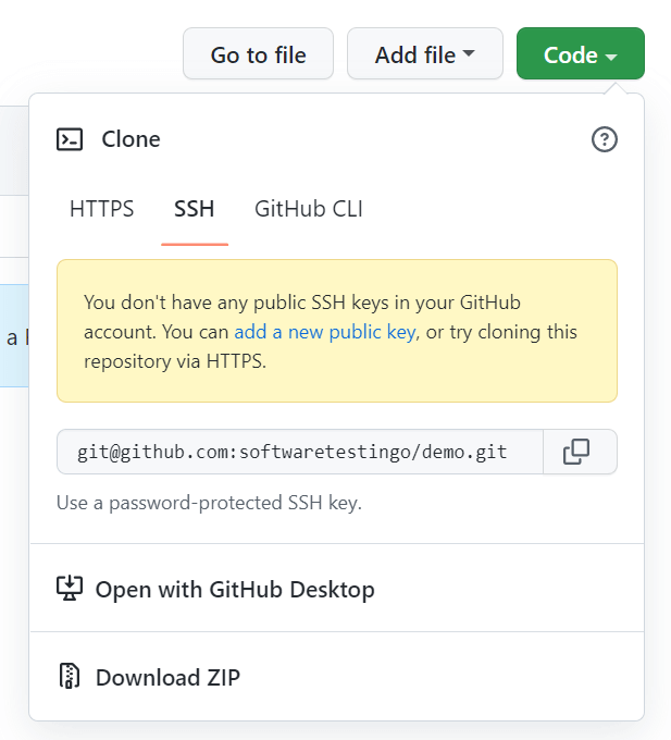 SSH Cloning Options