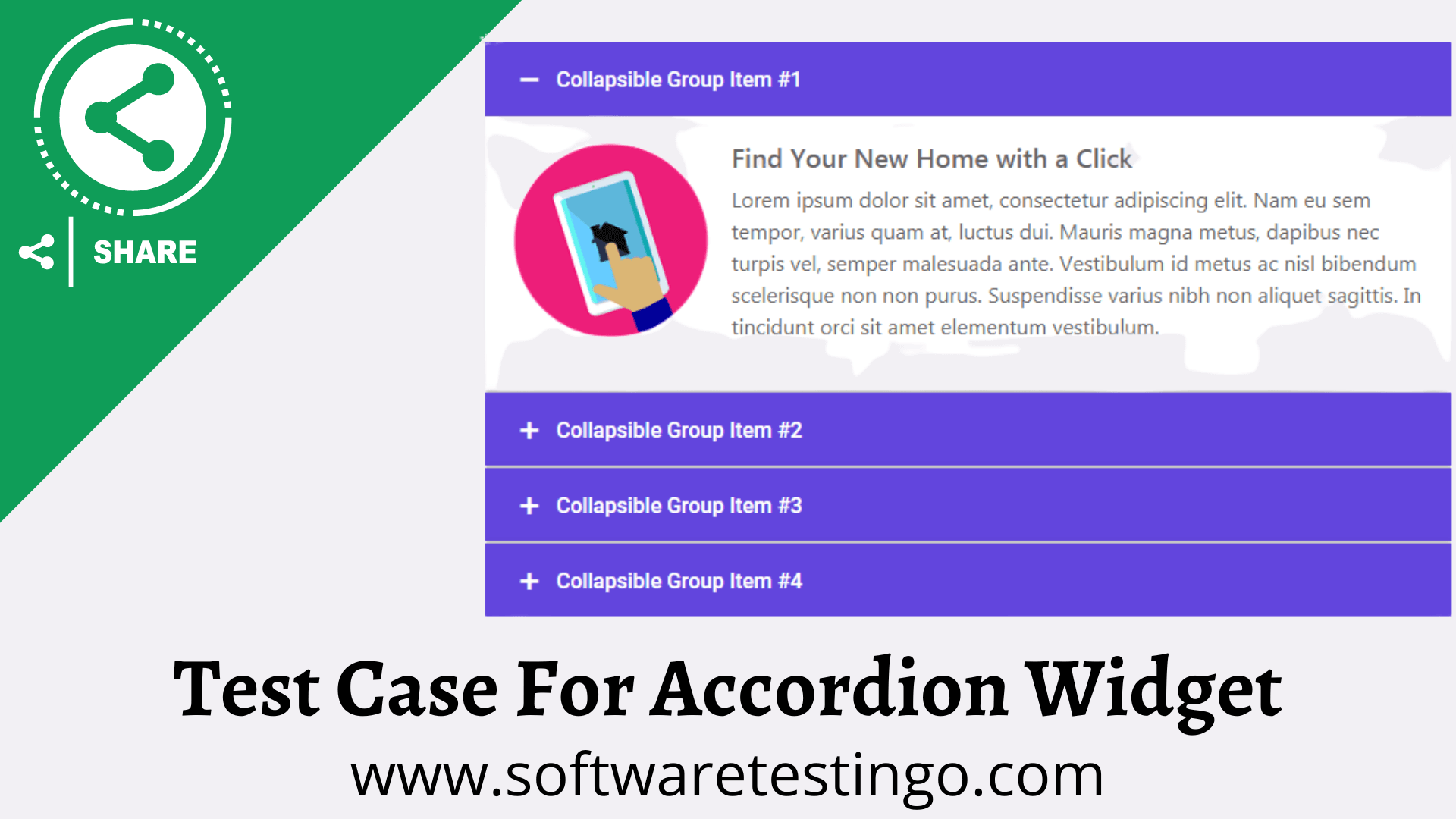 Test Case For Accordion Widget 1