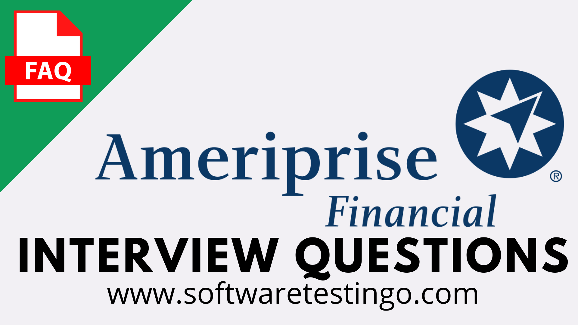 Ameriprise Financial Services Interview Questions