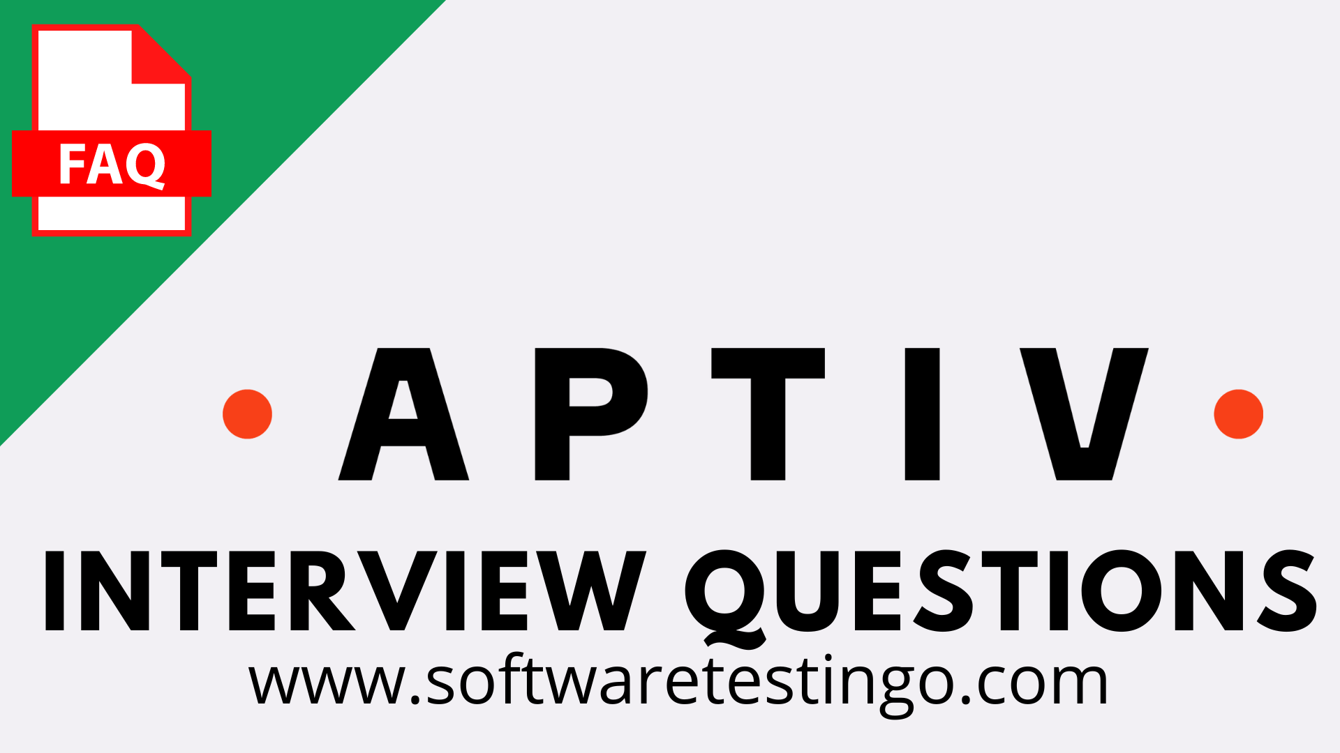 Aptiv Interview Questions