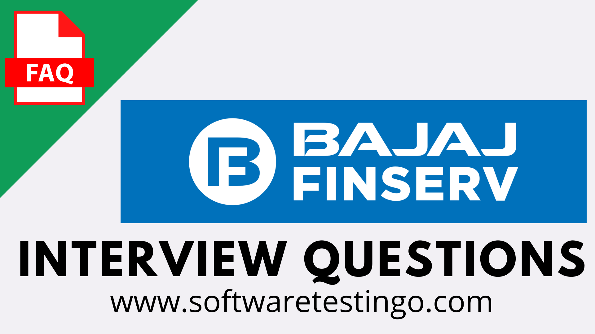 Bajaj Finserv Interview Questions