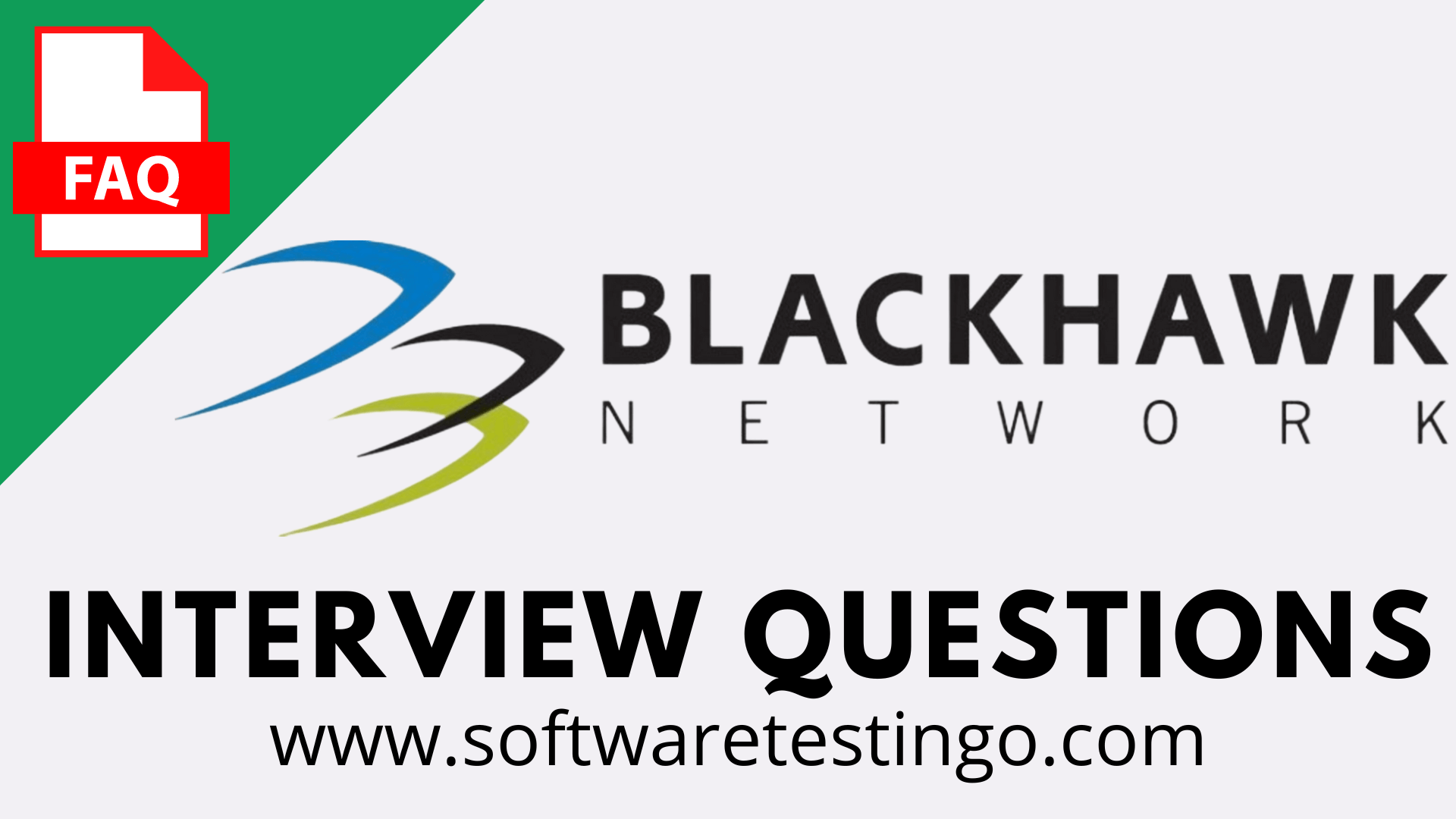 Blackhawk Network Interview Questions