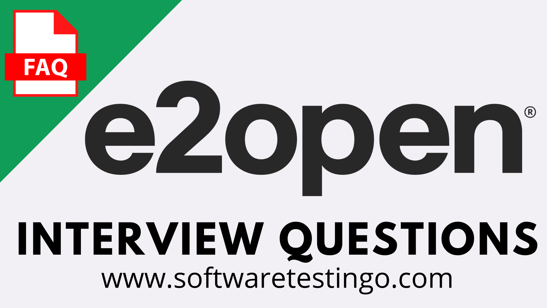 E2open Interview Questions