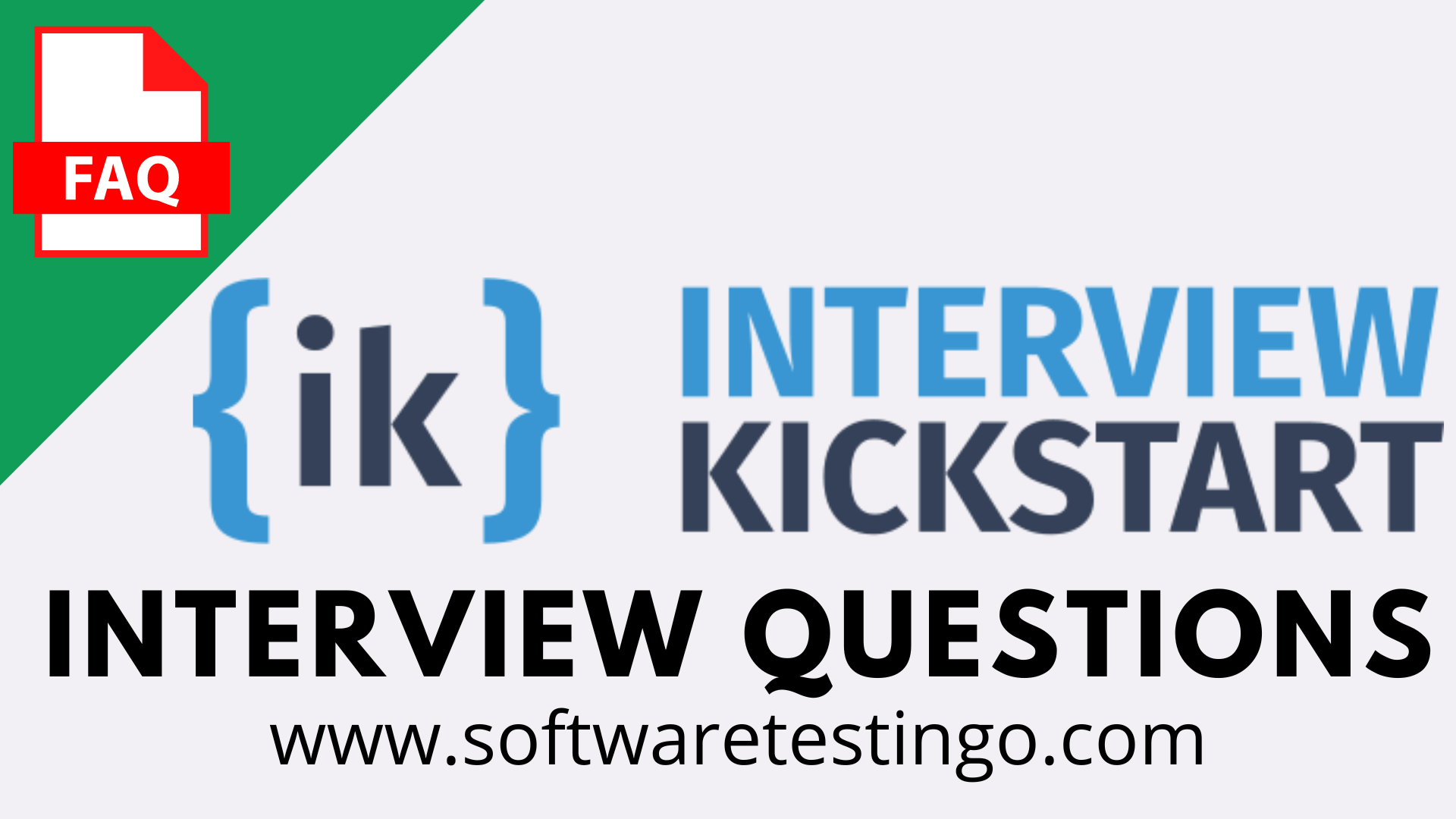 Interview Kickstart Interview Questions