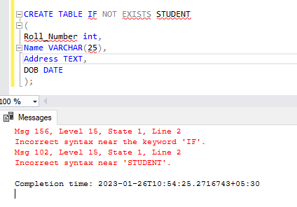 Sql Table Create Rename Alter Drop