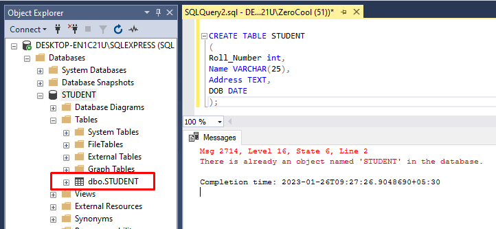 SQL Table 4