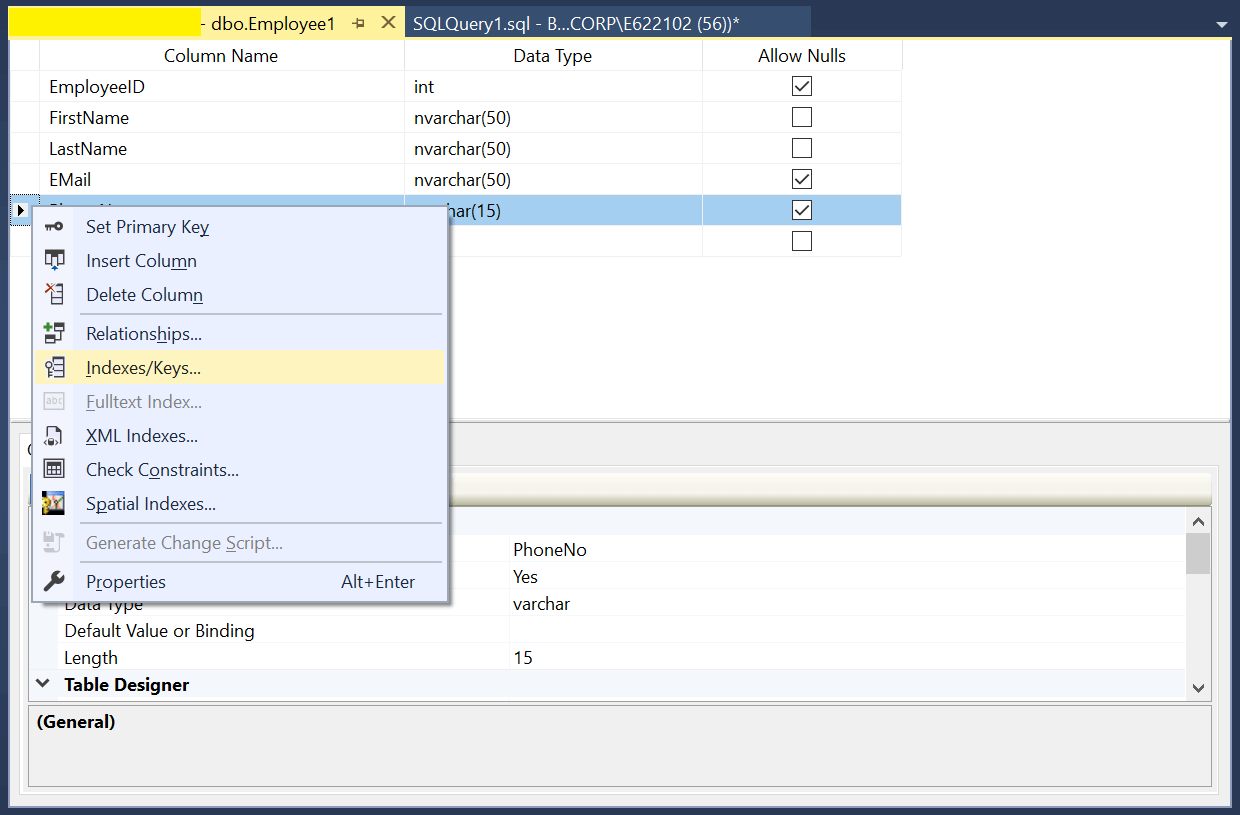 SQL Keys 7