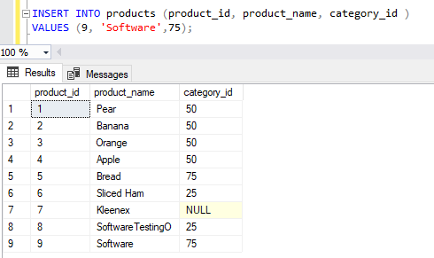 SQL Insert 3