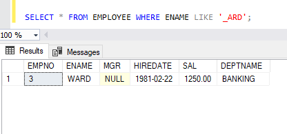 SQL Clause 9