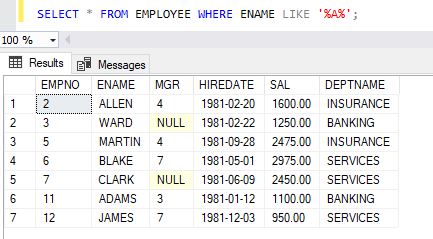 SQL Clause 12