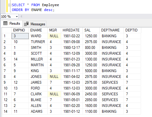 SQL Clause 18