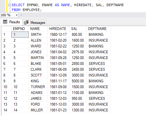 SQL SELECT Statement 25