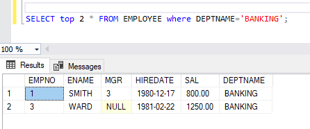 SQL SELECT Statement 10