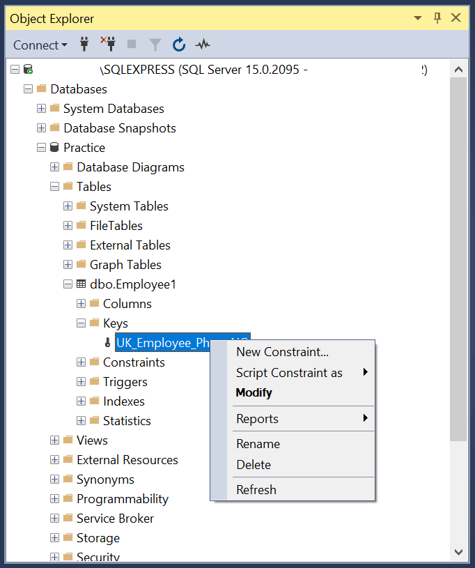 SQL Keys 9