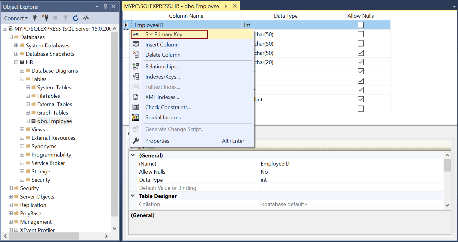 SQL Keys 3