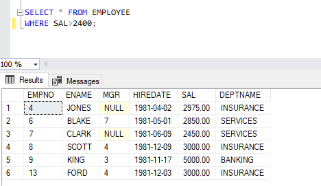 SQL SELECT Statement 24