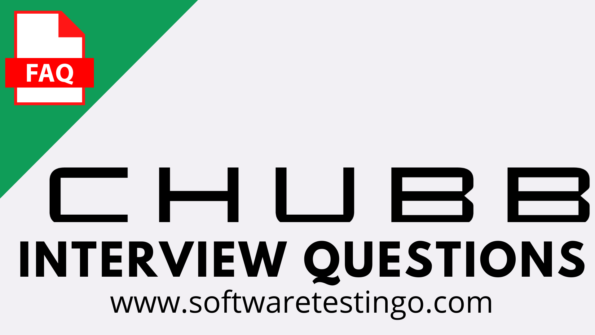 Chubb Corp Interview Questions