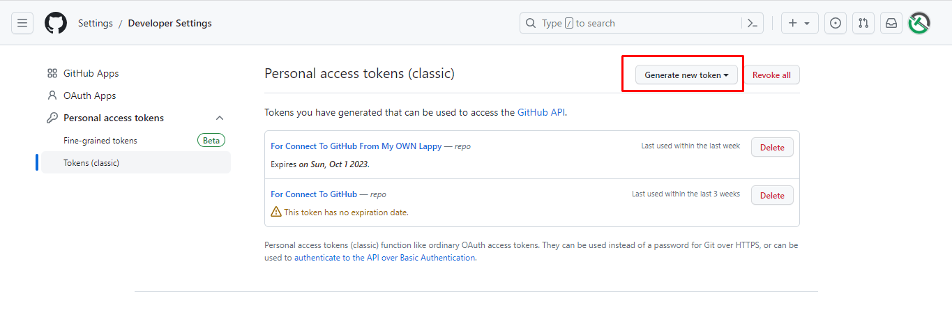 How to GitHub Personal Access Token? 6 Generate new Token