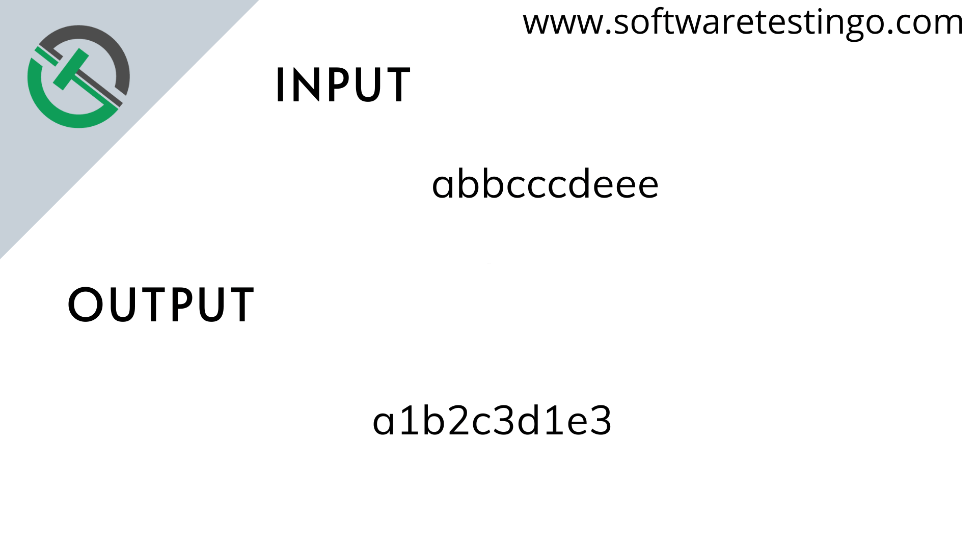 Print Character And Count Of a Word